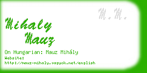 mihaly mauz business card
